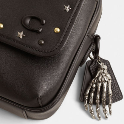 Coach Custom Charter Flap Crossbody Bag 24 Black