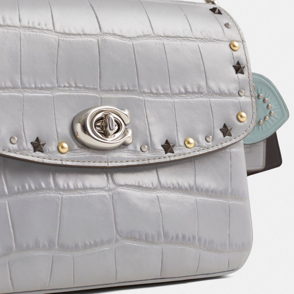 Coach Custom Cassie Crossbody Bag 19 Silver/Grey Blue