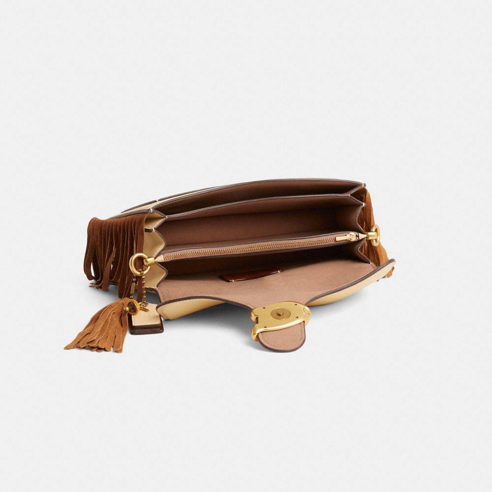 Coach Custom Twisted Tabby Shoulder Bag Brass/Moonlight