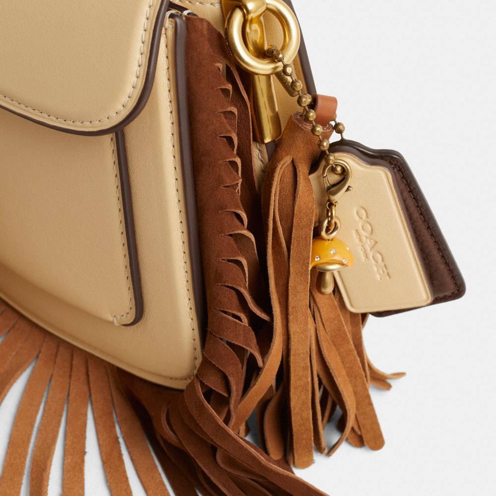 Coach Custom Twisted Tabby Shoulder Bag Brass/Moonlight