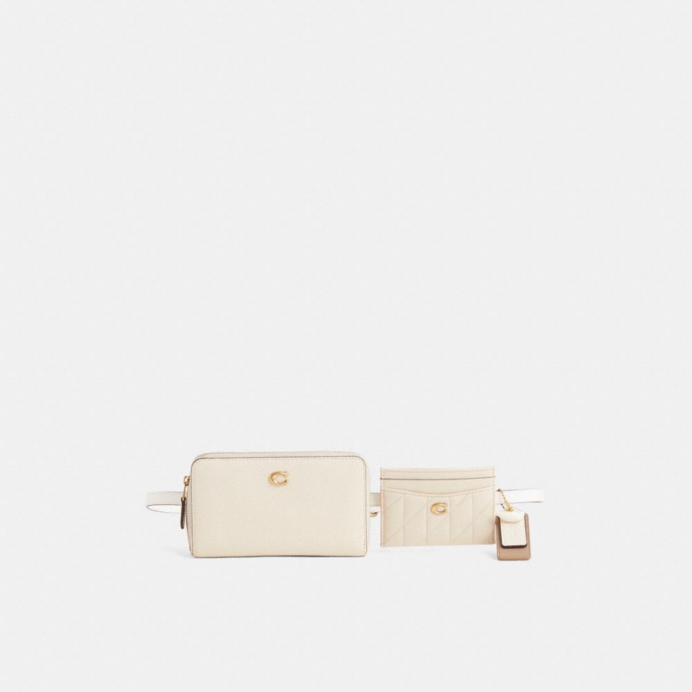 Coach Custom Belt Bag Creation Brass/Chalk