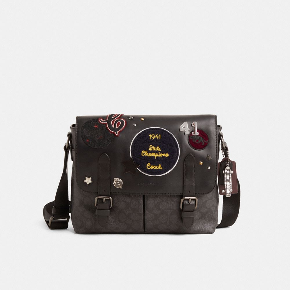 Coach Custom Metropolitan Soft Messenger Gunmetal/Charcoal