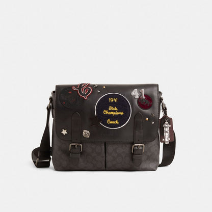 Coach Custom Metropolitan Soft Messenger Gunmetal/Charcoal