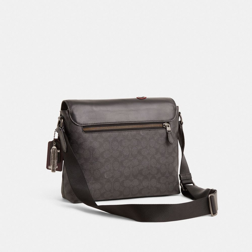 Coach Custom Metropolitan Soft Messenger Gunmetal/Charcoal