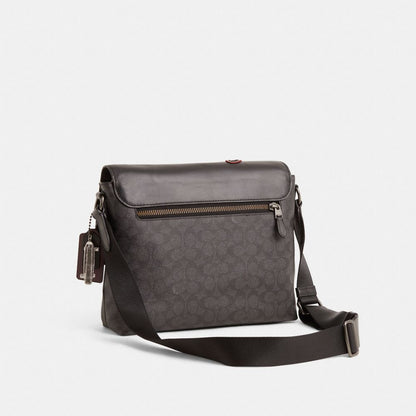 Coach Custom Metropolitan Soft Messenger Gunmetal/Charcoal
