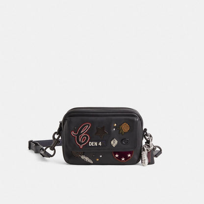 Coach Custom Charter Flap Crossbody Bag 24 Black
