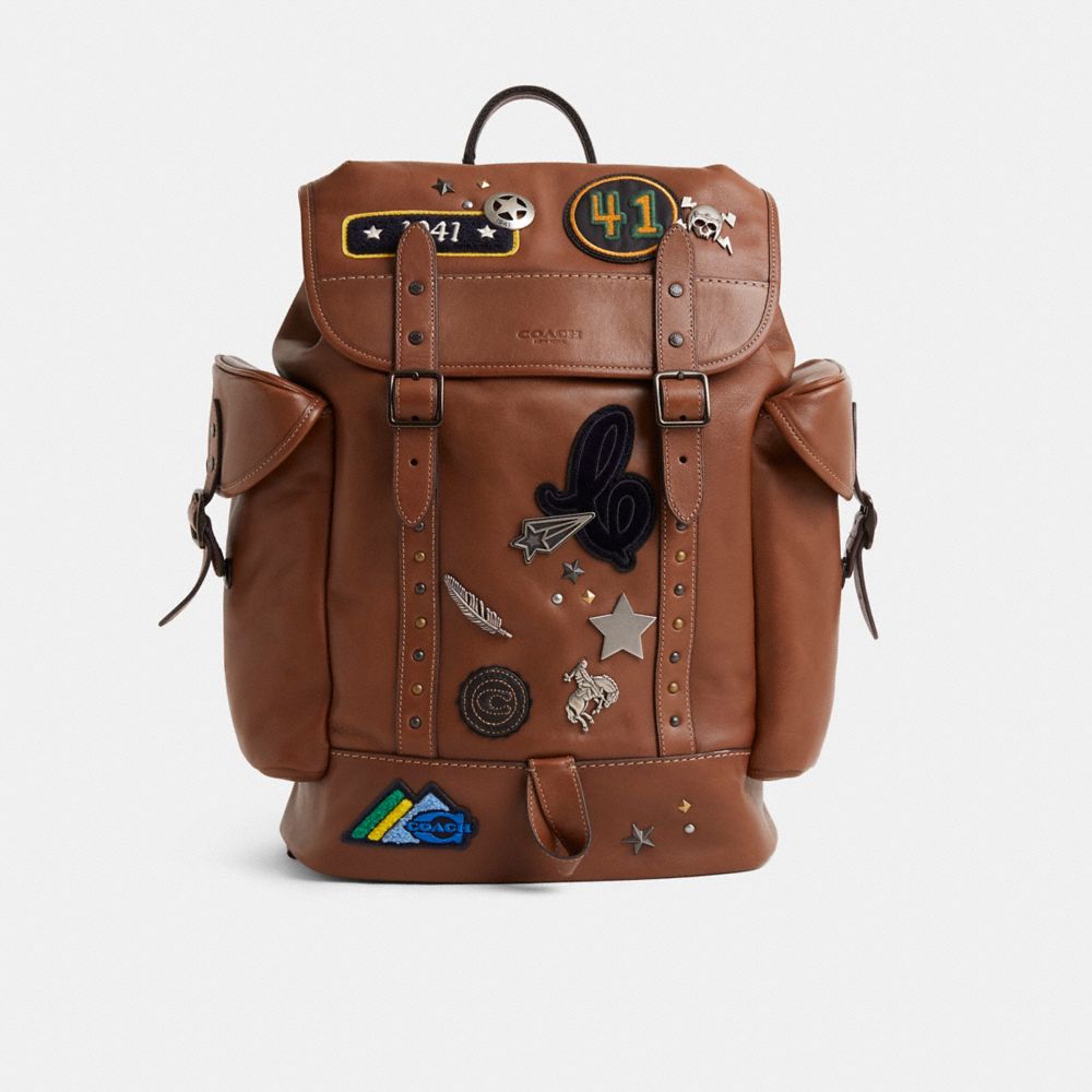 Coach Custom Hitch Backpack Dark Saddle