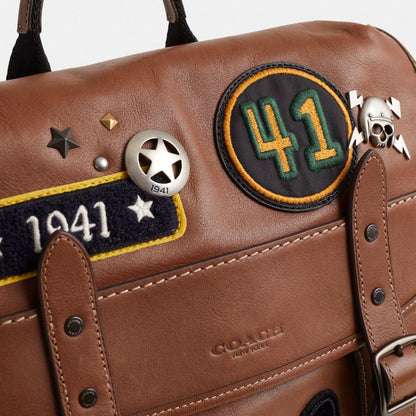 Coach Custom Hitch Backpack Dark Saddle