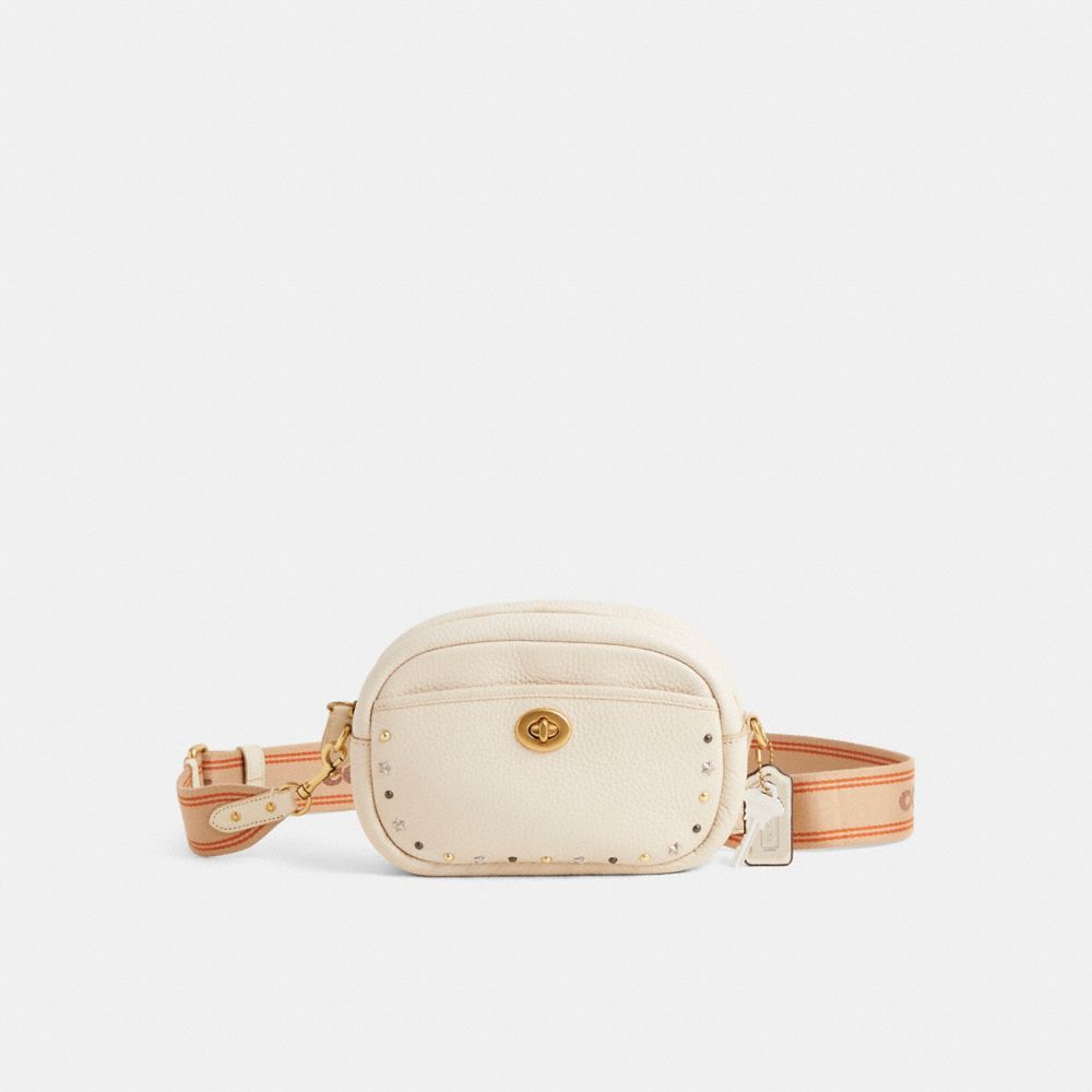 Coach Custom Camera Bag Brass/Chalk