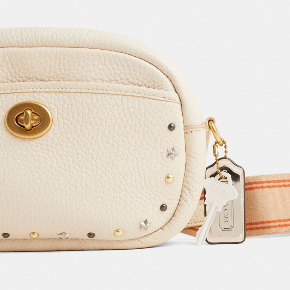 Coach Custom Camera Bag Brass/Chalk