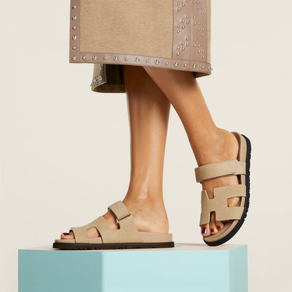  Hermes Chypre Sandal Beige Lin
