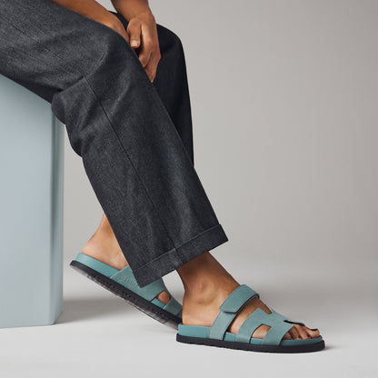  Hermes Chypre Sandal Bleu Tonnerre