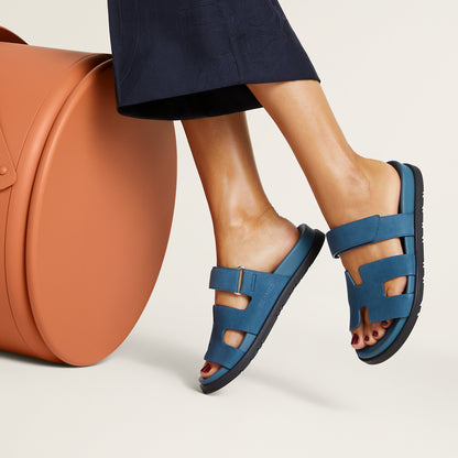  Hermes Chypre Sandal Bleu Turquin