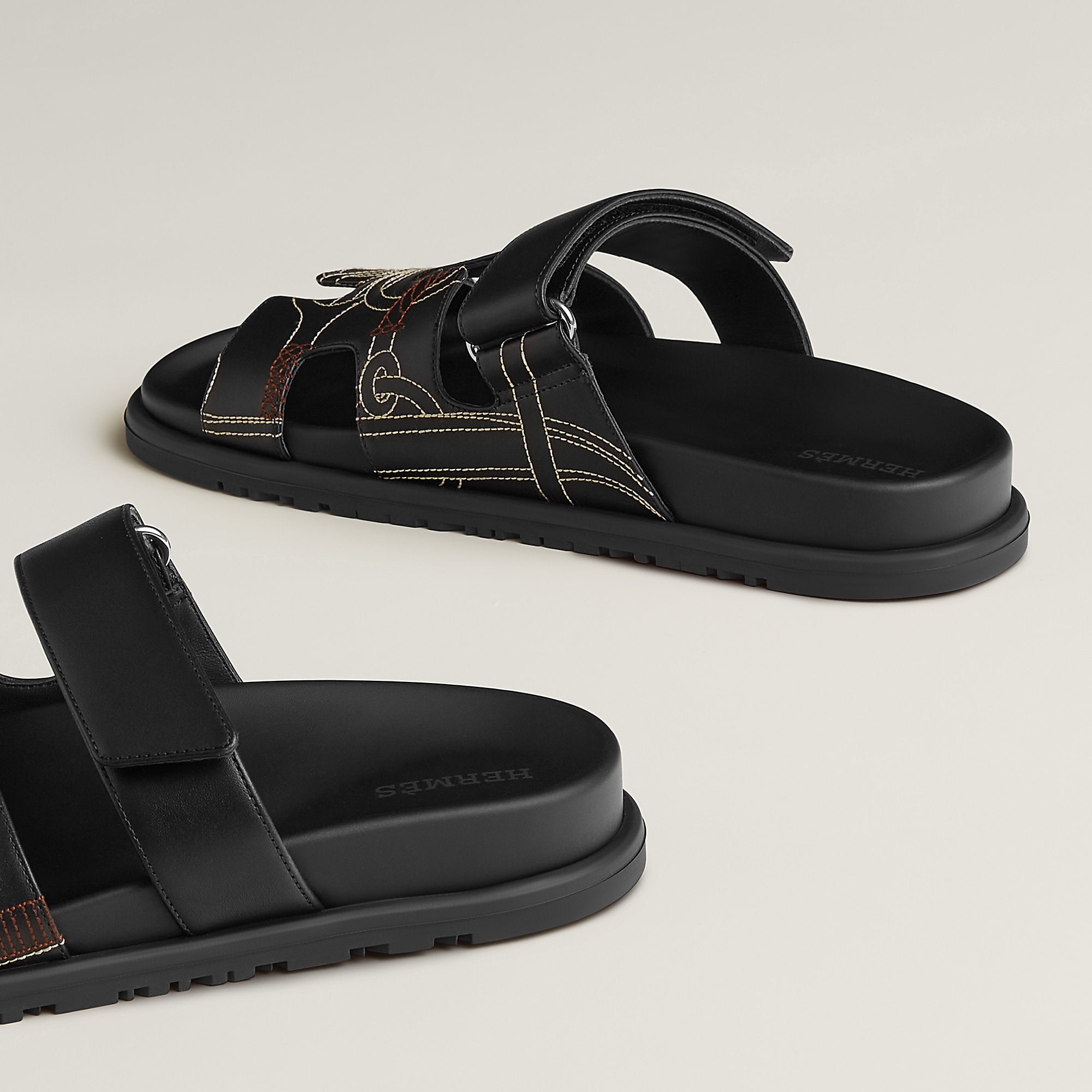  Hermes Chypre Sandal Noir
