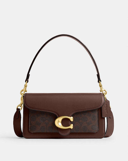Tabby Shoulder Bag 26 In Signature Canvas Signature Canvas-Brass-Maple Signature Canvas-Brass-Maple