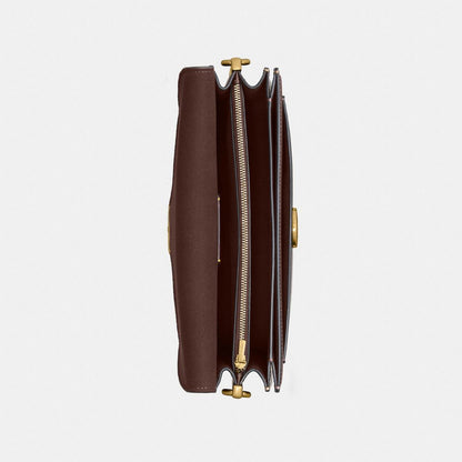 Coach Tabby Shoulder Bag 26 In Signature Canvas Brass Maple