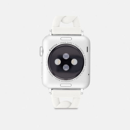 Coach Apple Watch® Strap, 38 Mm And 41 Mm White