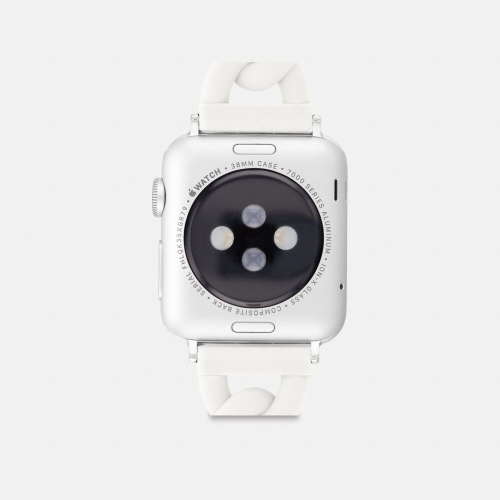 Coach Apple Watch® Strap, 38 Mm And 41 Mm White
