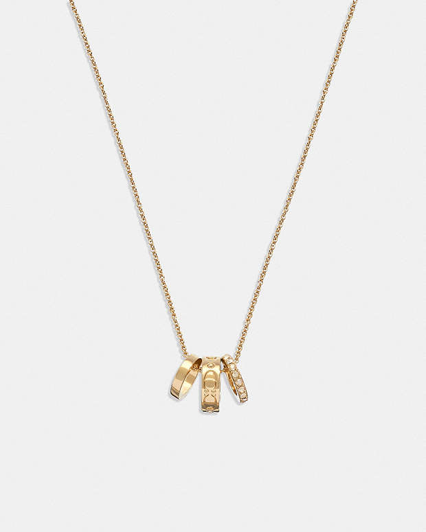 Signature Rondell Necklace Gold Gold