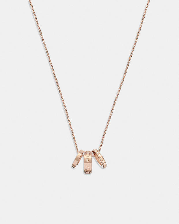Signature Rondell Necklace Rose Gold Rose Gold