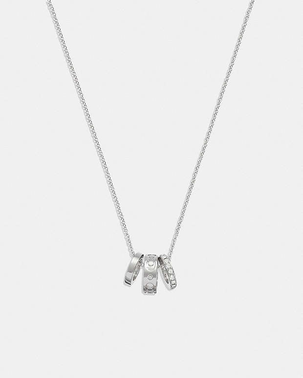 Signature Rondell Necklace Silver Silver