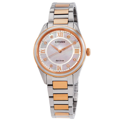 Citizen Arezzo Eco-Drive White Dial Women's Watch