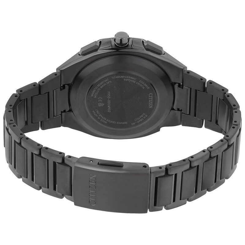 Citizen Attesa Perpetual Alarm World Time Black Dial Mens Watch