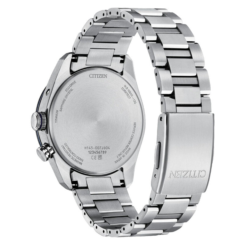 Citizen Attesa Perpetual World Time Blue Dial Mens Watch