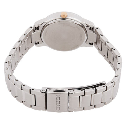 Citizen Black Dial Stainless Steel Band Women's Watch