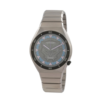 Citizen Black Panther Eco-Drive Black Dial Mens Watch
