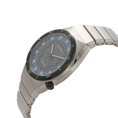 Citizen Black Panther Eco-Drive Black Dial Mens Watch
