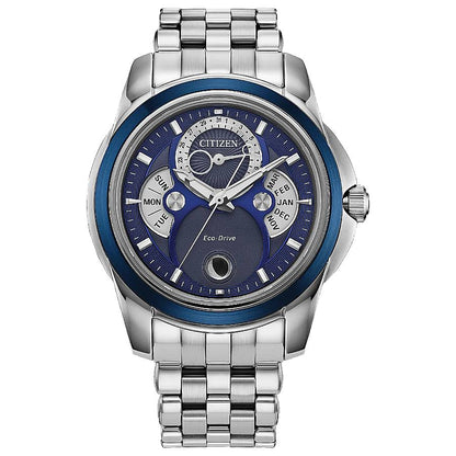 Citizen Calendrier Moon Phase Blue Dial Mens Watch