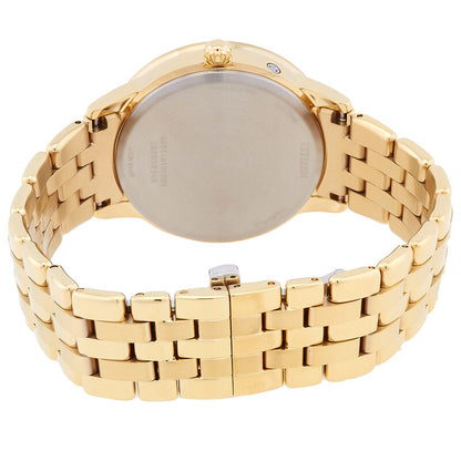 Citizen Calendrier Moon Phase Diamond White Mother Of Pearl Dial Women's Watch