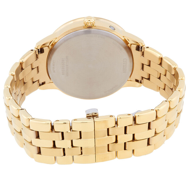 Citizen Calendrier Moon Phase Diamond White Mother Of Pearl Dial Women's Watch
