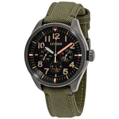Citizen Chandler Multifunction Black Dial Mens Watch