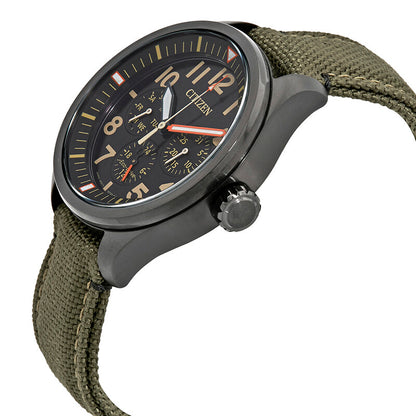 Citizen Chandler Multifunction Black Dial Mens Watch