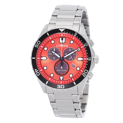 Citizen Chrono Sporty-Aqua Chronograph Orange Dial Mens Watch