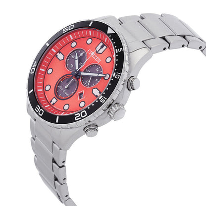 Citizen Chrono Sporty-Aqua Chronograph Orange Dial Mens Watch