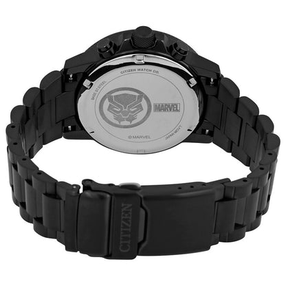 Citizen Eco-Drive Marvel Black Panther Chronograph Black Dial Mens Watch