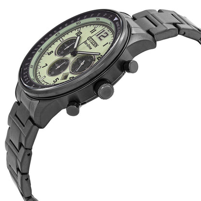 Citizen Chronograph Eco-Drive Green Dial Mens Watch