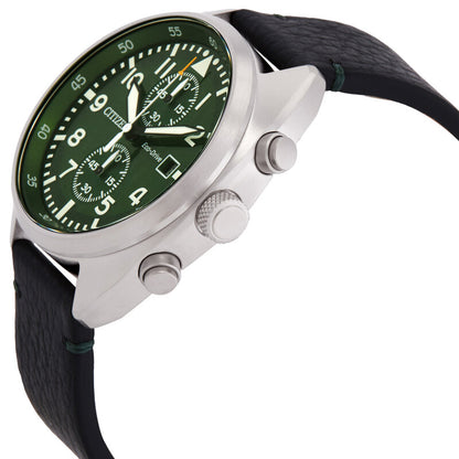 Citizen Chronograph Eco-Drive Green Dial Mens Watch