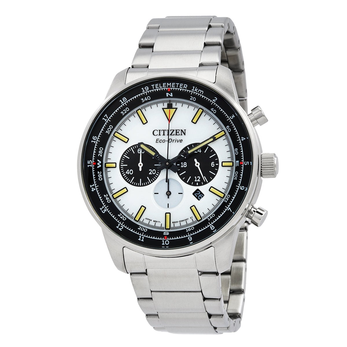 Citizen Chronograph Eco-Drive White Dial Mens Watch
