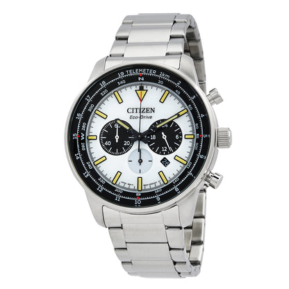 Citizen Chronograph Eco-Drive White Dial Mens Watch