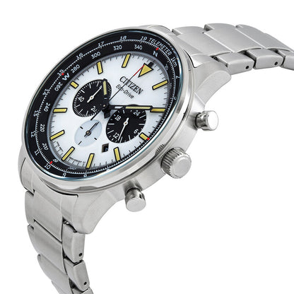 Citizen Chronograph Eco-Drive White Dial Mens Watch