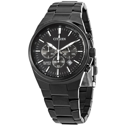 Citizen Chronograph Quartz Black Dial Mens Watch