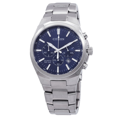 Citizen Chronograph Quartz Blue Dial Mens Watch