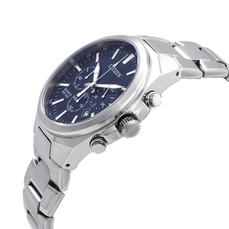 Citizen Chronograph Quartz Blue Dial Mens Watch
