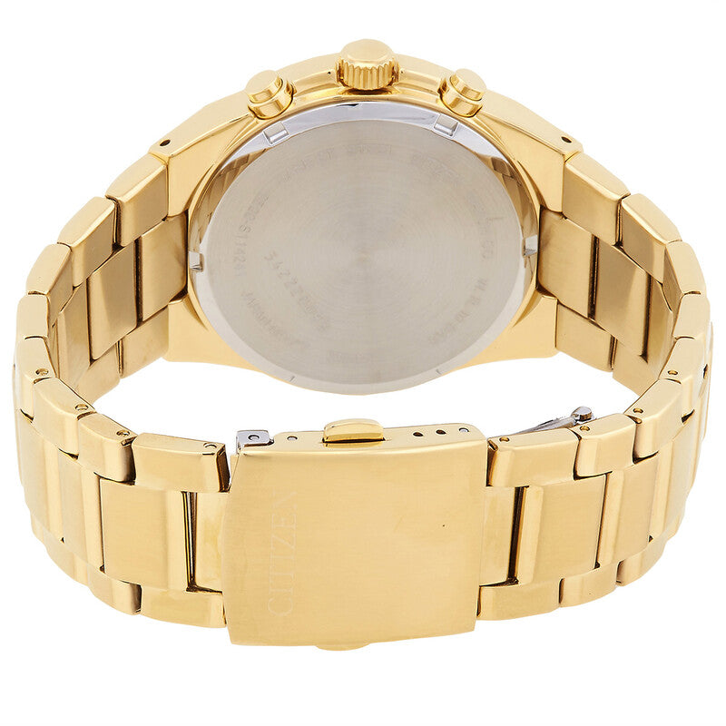 Citizen Chronograph Quartz Gold Dial Mens Watch