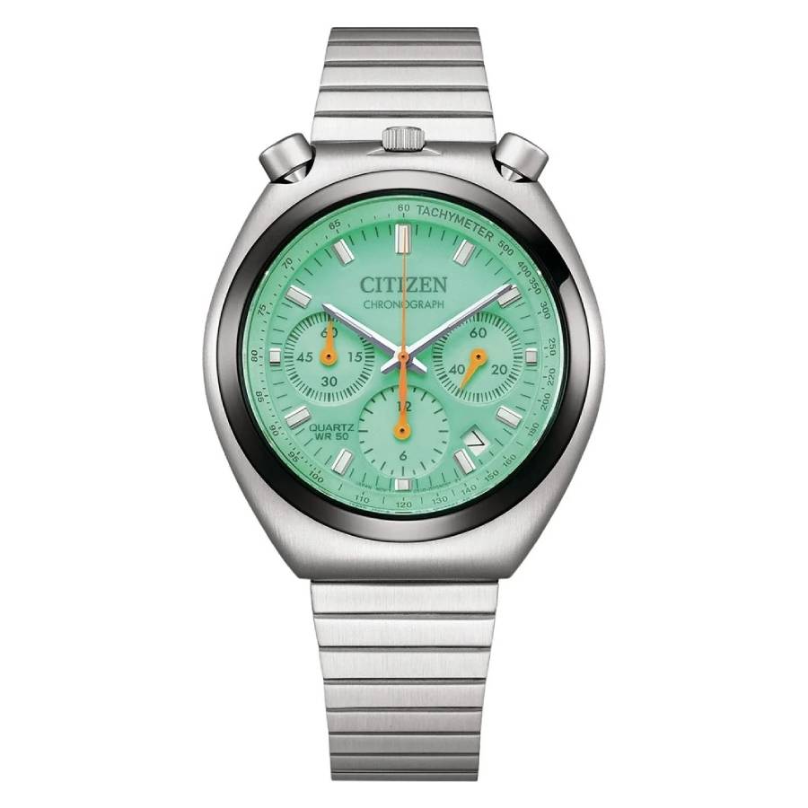 Citizen Chronograph Quartz Green Dial Mens Watch