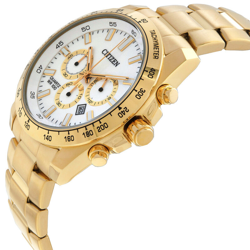 Citizen Chronograph Quartz White Dial Mens Watch